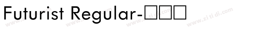 Futurist Regular字体转换